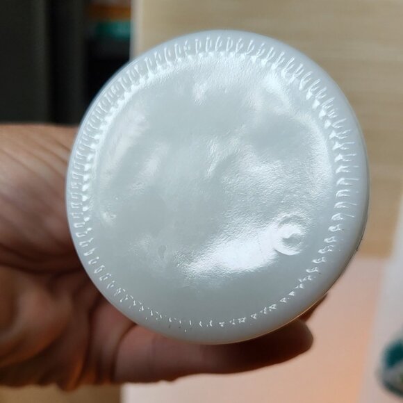 2 Vintage Milk Glass Stars and Bars Vase, Ribbed Bud Vase - Picture 6 of 9